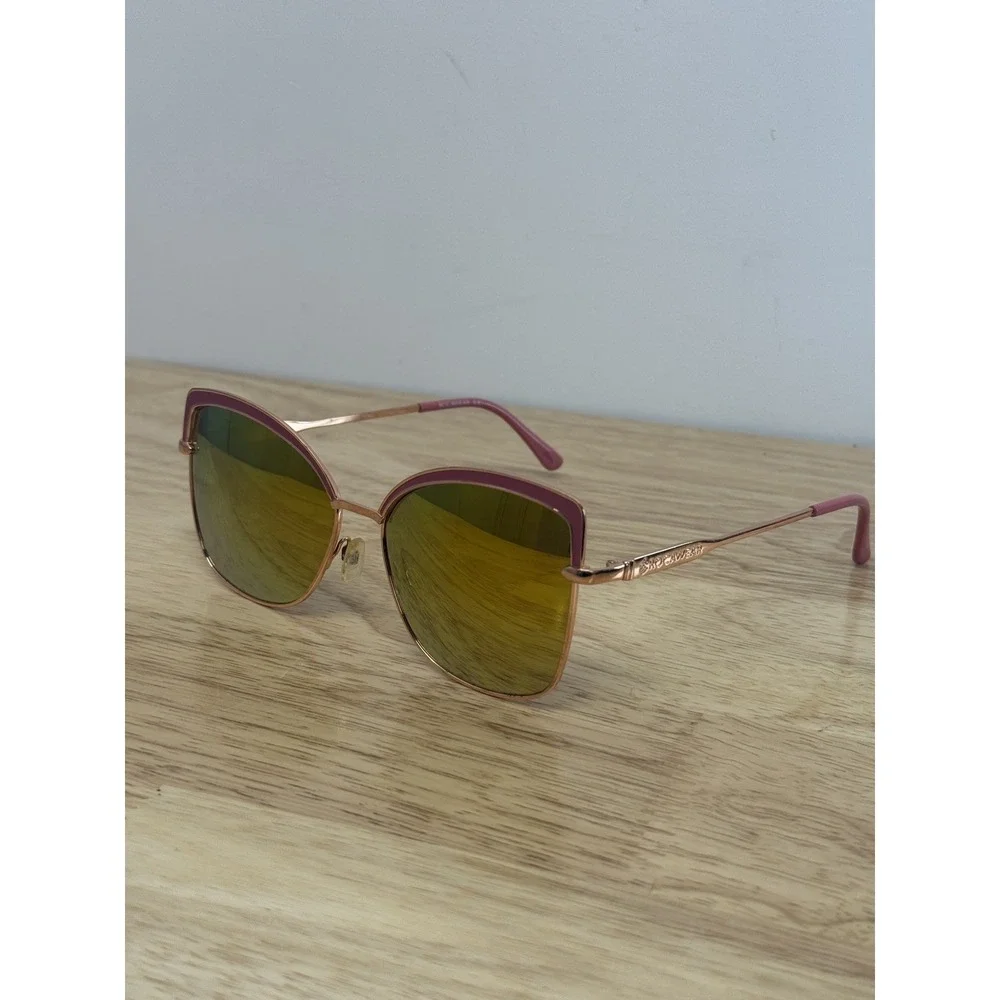 Rocawear Pinkish Biege Oversized Sunglasses Women's Brown Lens UV 400‎